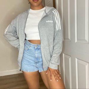 Size Medium Grey Adidas Men’s Jacket